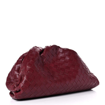 Bottega Veneta Nappa Maxi Intrecciato The Pouch Oversized Clutch Bordeaux 3 of 9