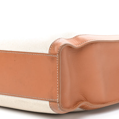 Celine Canvas Calfskin Vertical Cabas Natural Tan 12 of 12