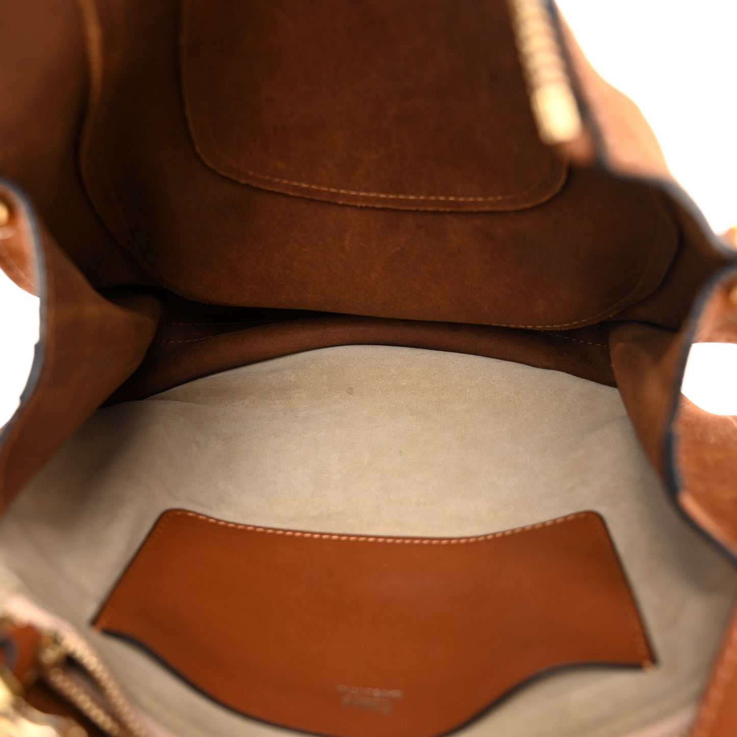 Suede Small Hayley Hobo Caramel