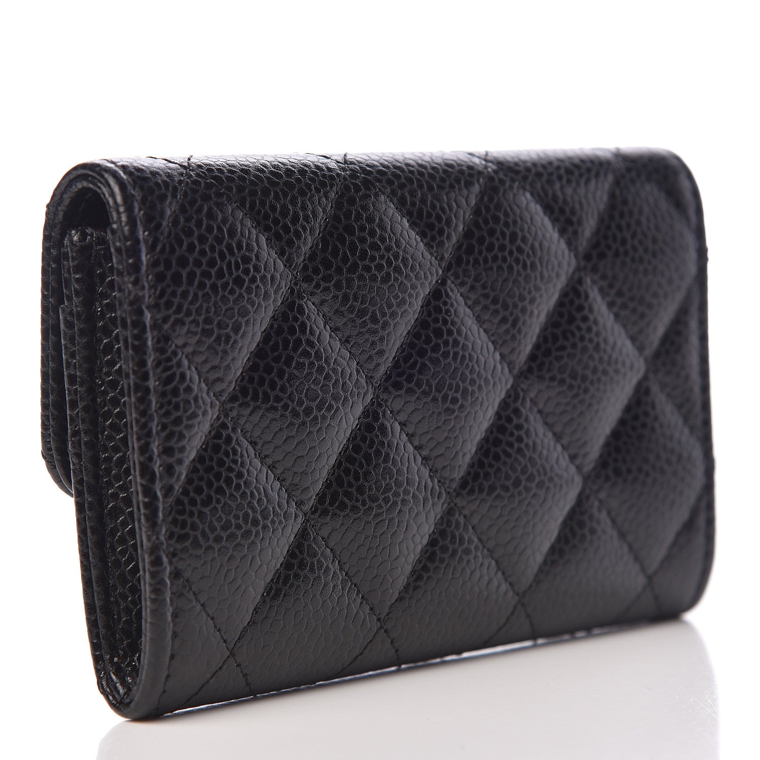 Chanel Caviar Quilted Flap Card Holder Black 3 of 9