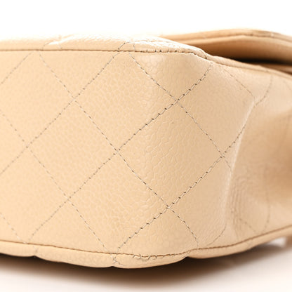 Chanel Caviar Quilted Medium Double Flap Beige 10 of 10