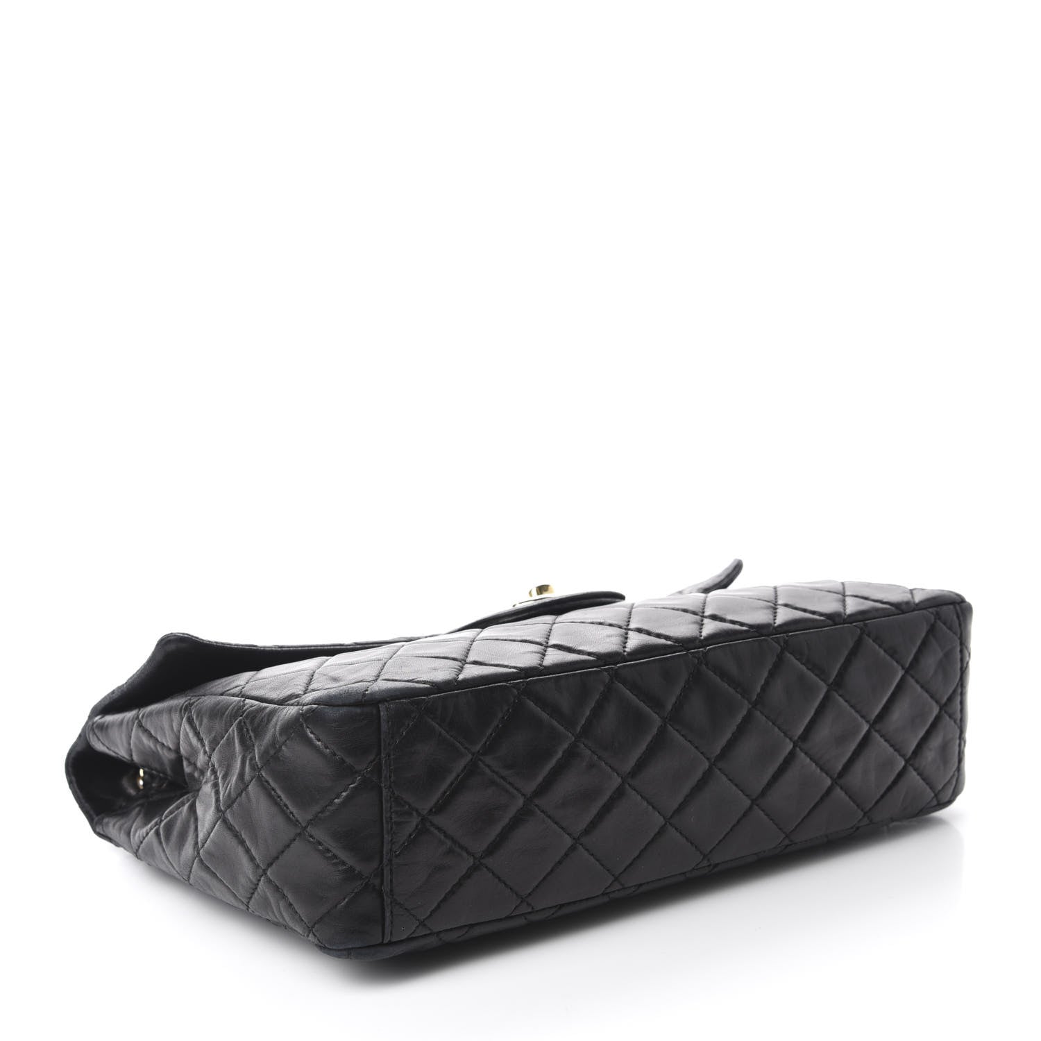 Chanel Washed Lambskin Quilted Maxi Single Flap Black 4 of 15