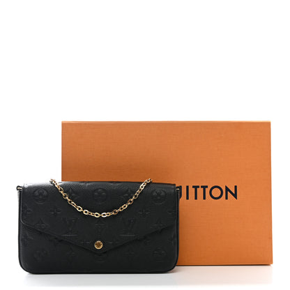 Louis Vuitton Empreinte Pochette Felicie Chain Wallet Black 11 of 11
