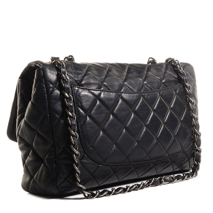 Chanel Lambskin Quilted Jumbo Single Flap Black 3 of 8