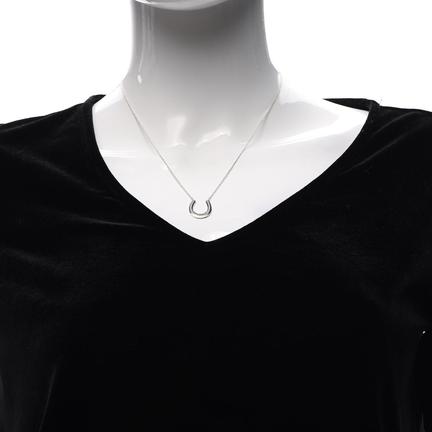 Sterling Silver 1837 Horseshoe Pendant Necklace
