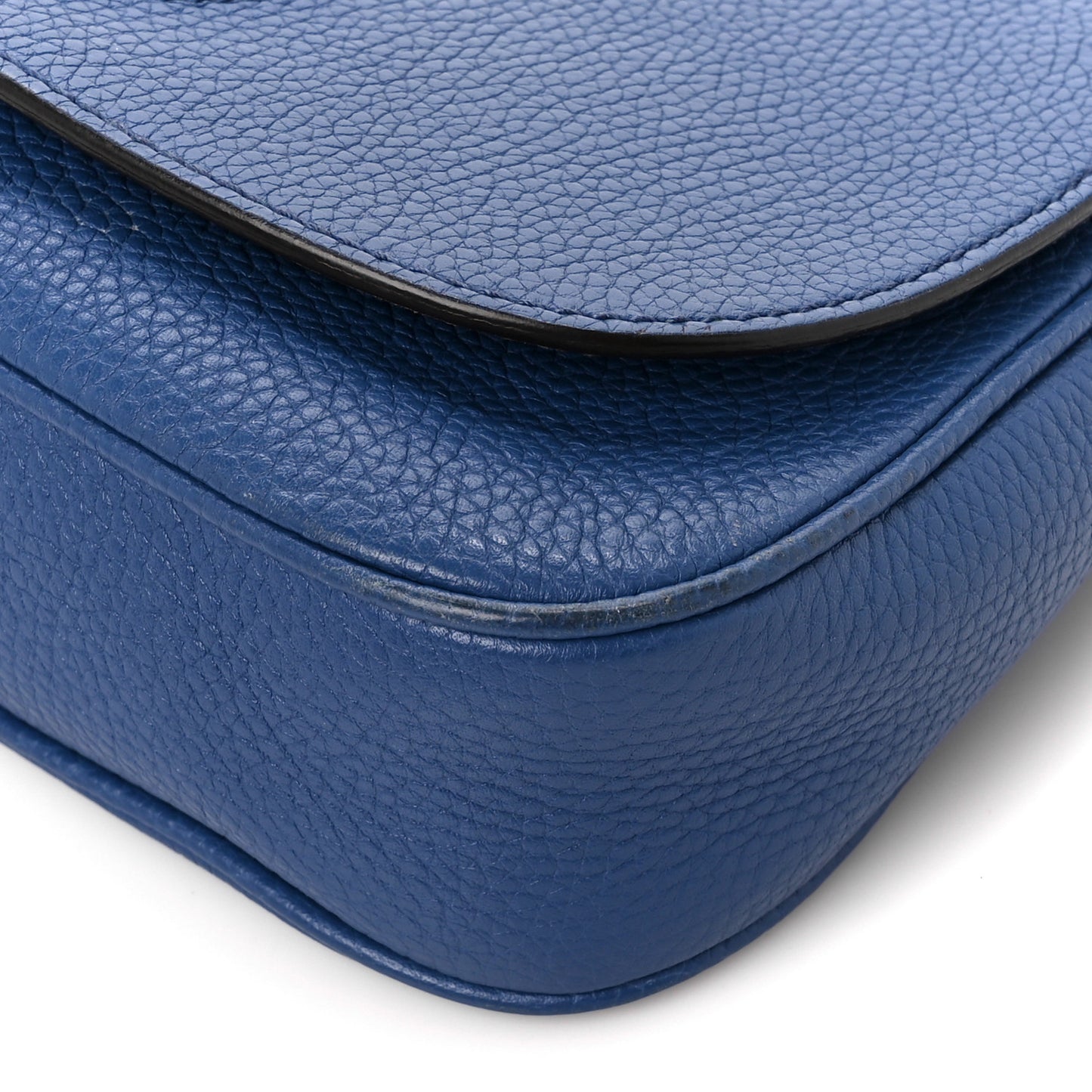 Pebbled Calfskin Medium Soho Flap Crossbody Caspian