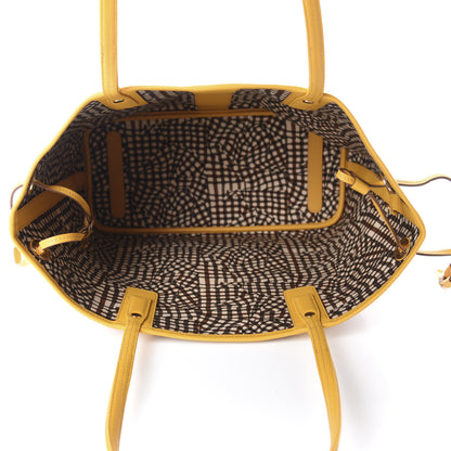 MCM Visetos Medium Liz Reversible Shopper Tote Cognac Yellow 5 of 15
