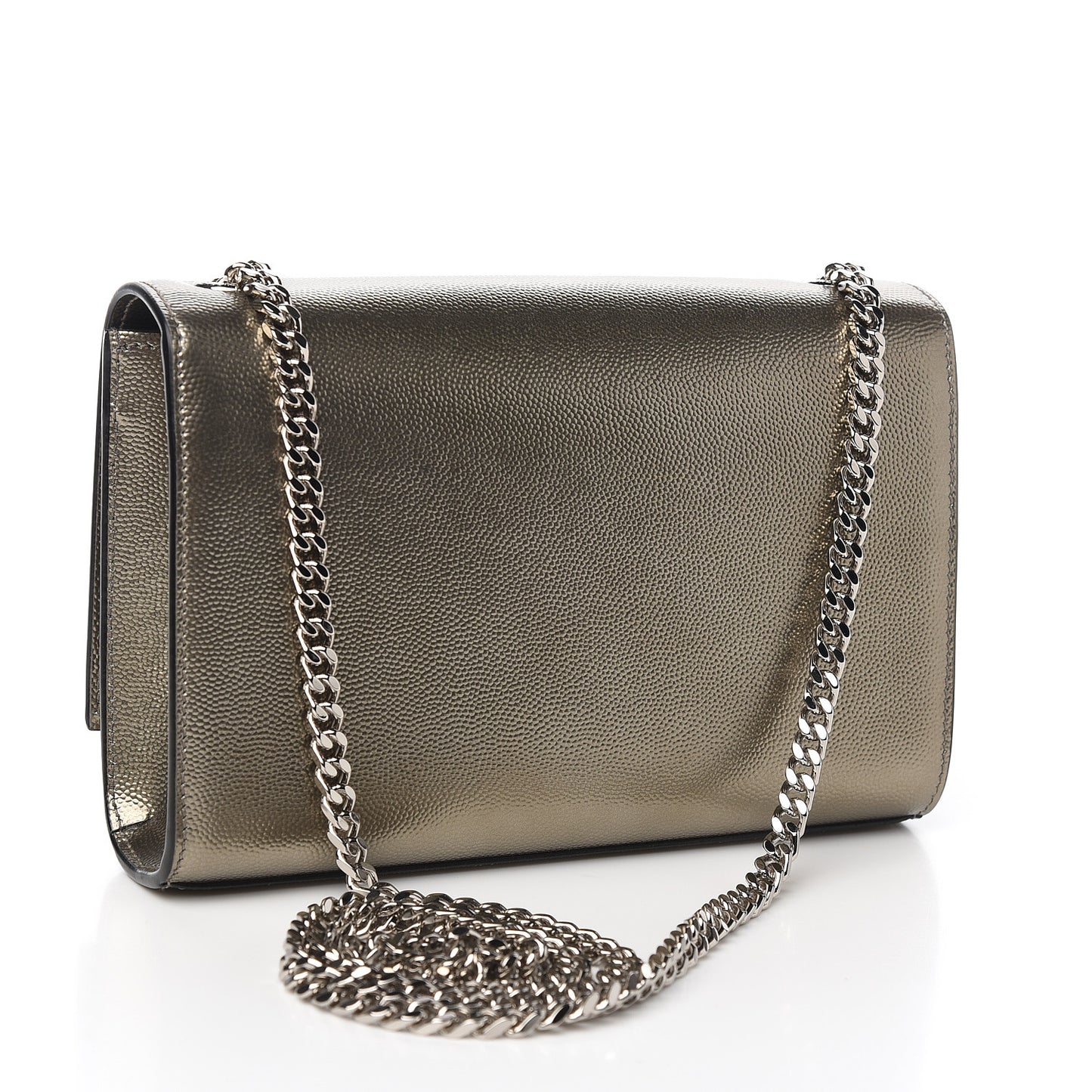 Grain De Poudre Small Monogram Kate Satchel Gold