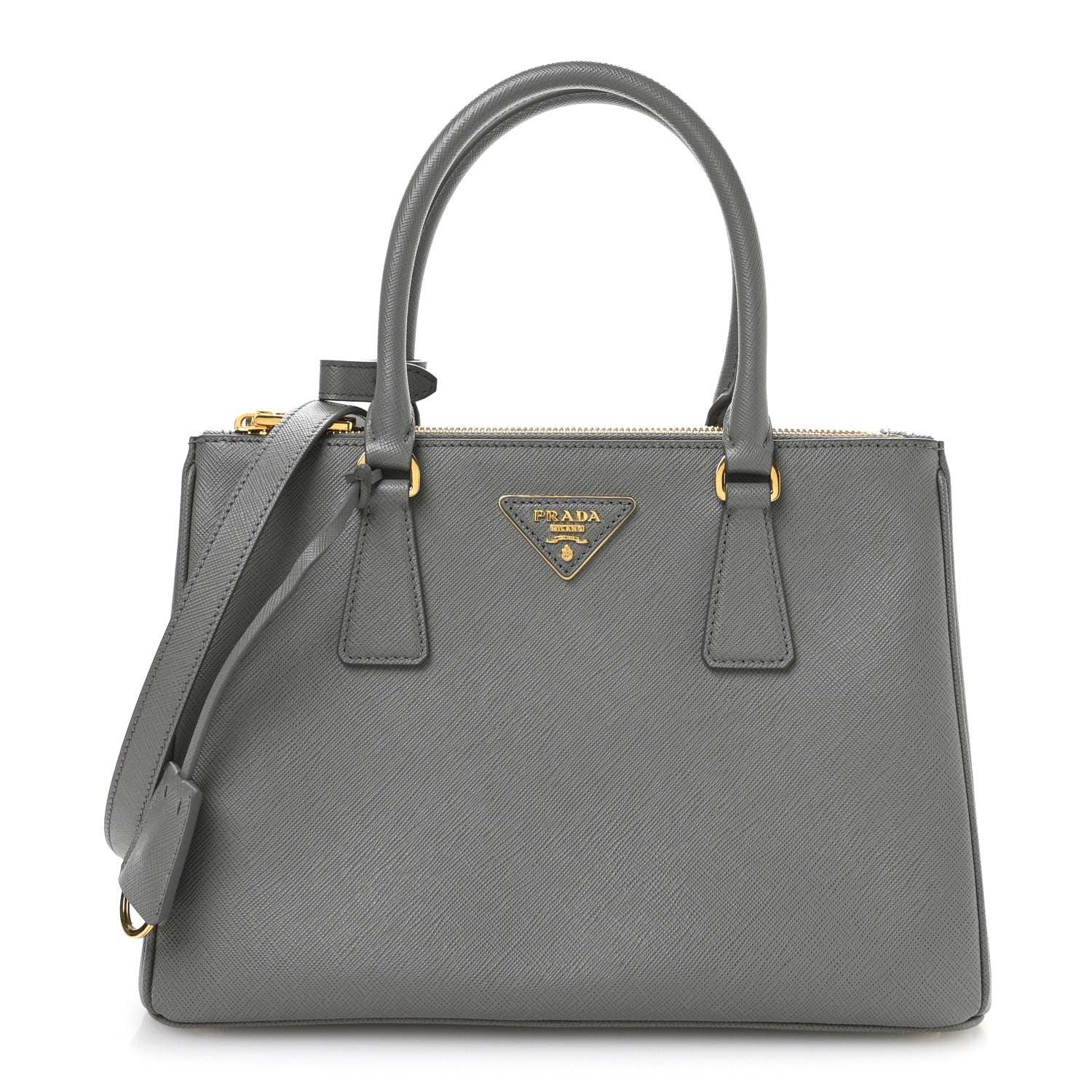 Prada Saffiano Medium Galleria Double Zip Tote Marmo 1 of 10
