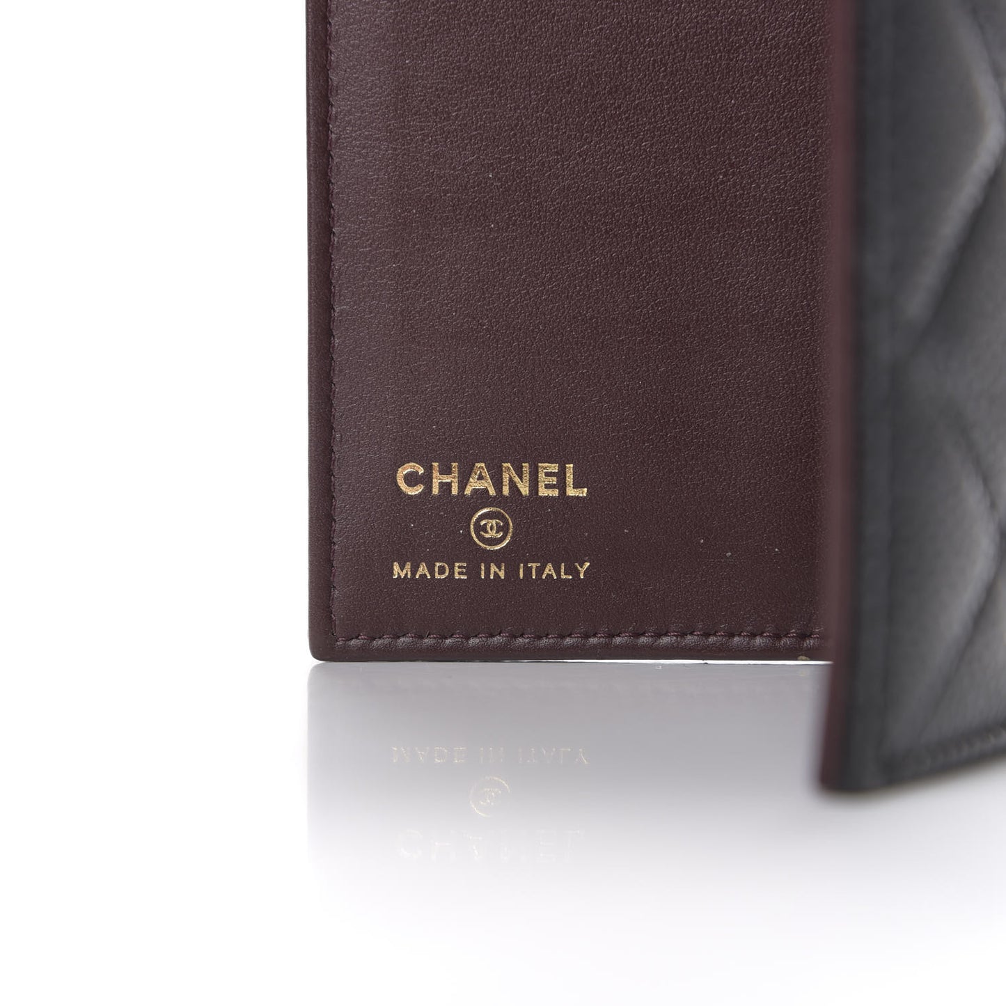 Caviar Quilted Passport Holder Black
