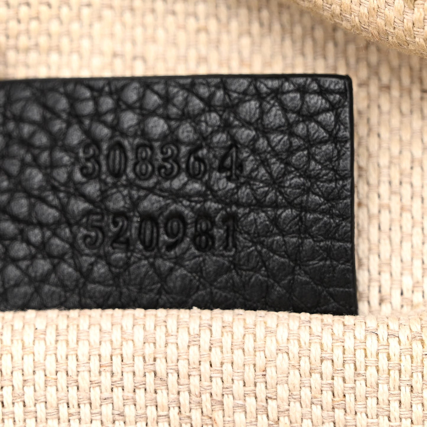 Pebbled Calfskin Small Soho Disco Bag Black