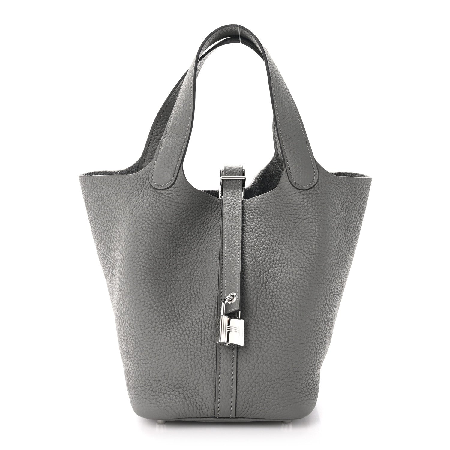 Hermes Taurillon Clemence Picotin Lock 18 PM Gris Meyer 1 of 12