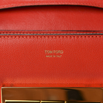 Tom Ford Goatskin Natalia Medium Shoulder Bag Red 8 of 10