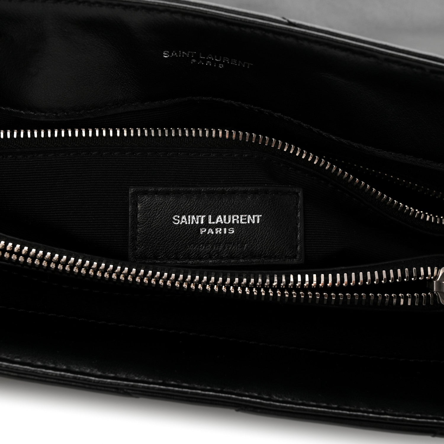 Saint Laurent Calfskin Y Quilted Monogram Medium Loulou Chain Satchel Black 5 of 9