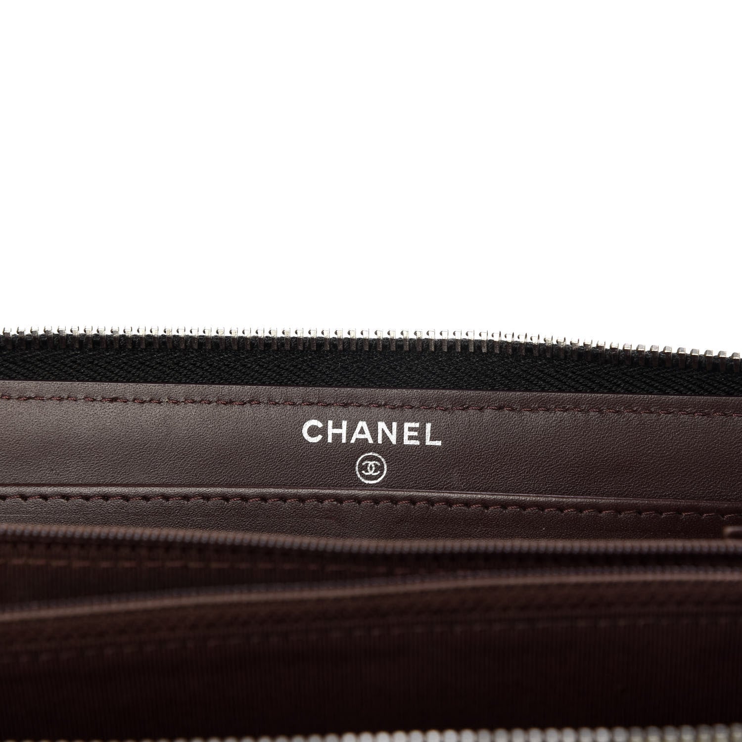 Chanel Caviar Quilted Large Gusset Zip Around Wallet Black 6 of 8