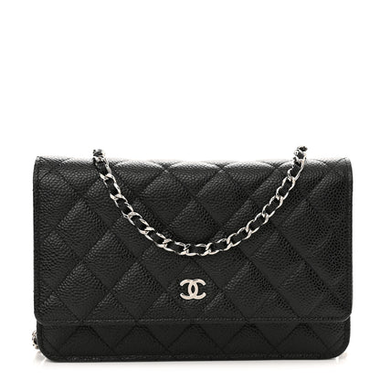 Chanel Caviar Quilted Wallet On Chain WOC Black 1 of 12