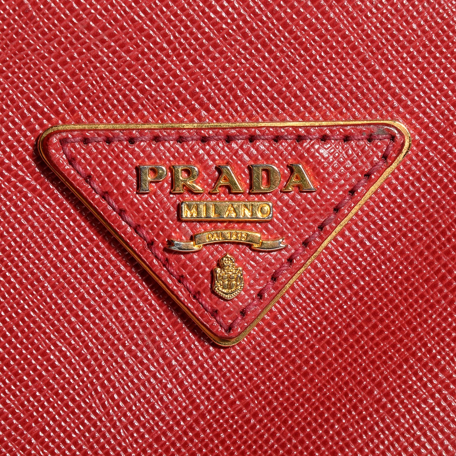 Prada Saffiano Large Galleria Double Zip Tote Fuoco 7 of 10