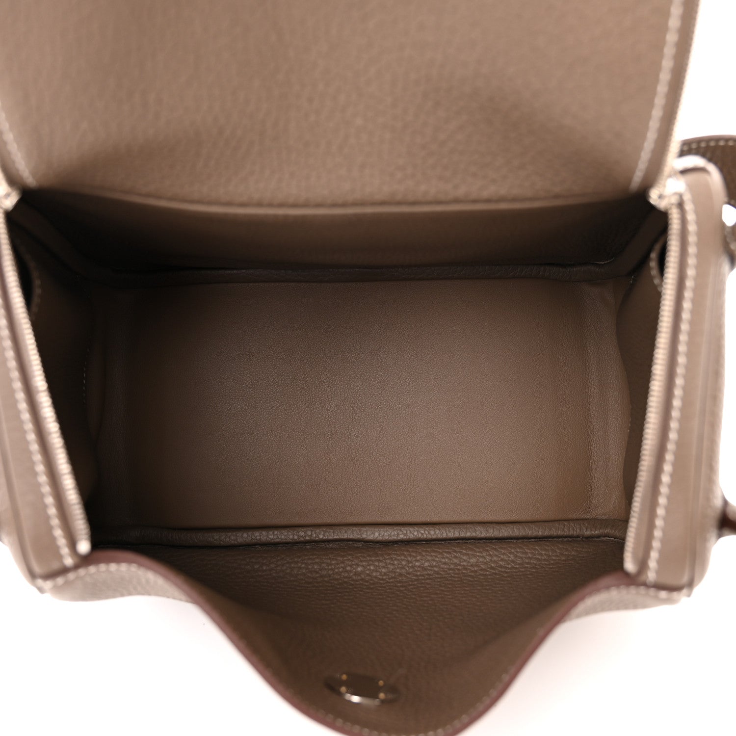 Hermes Taurillon Clemence Lindy 26 Etoupe 5 of 11