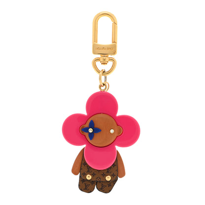 Louis Vuitton Wood Monogram Vivienne Puppet Bag Charm Key Holder Pink 1 of 3