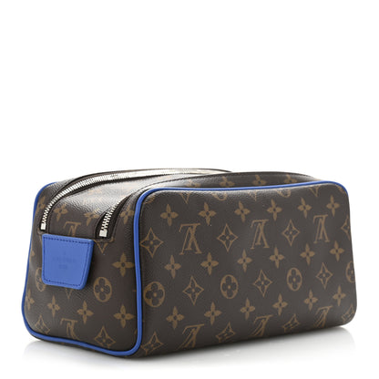 Louis Vuitton Monogram Macassar Dopp Kit Toilet Pouch Indigo Blue 3 of 7