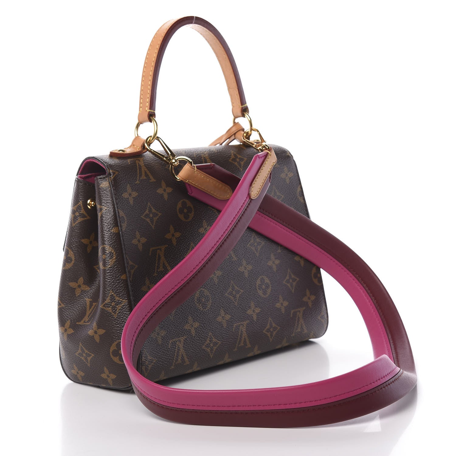Louis Vuitton Monogram Cluny BB Bordeaux Fuchsia 4 of 11