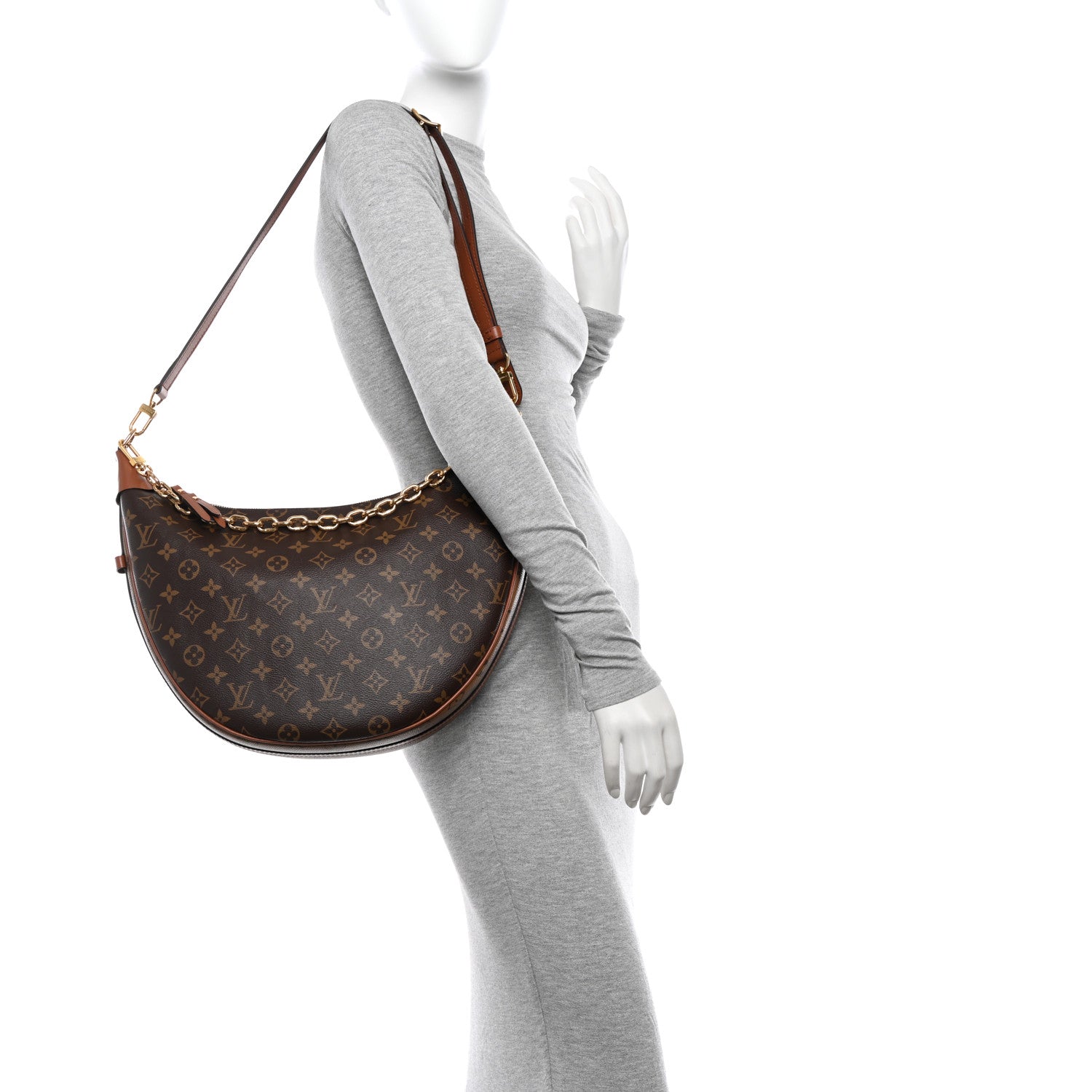 Louis Vuitton Reverse Monogram Loop Hobo 2 of 10