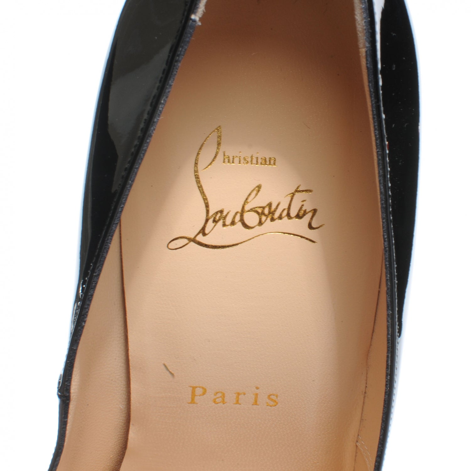 Christian Louboutin Patent Leather Zeppa Wedges 40.5 Black 7 of 7