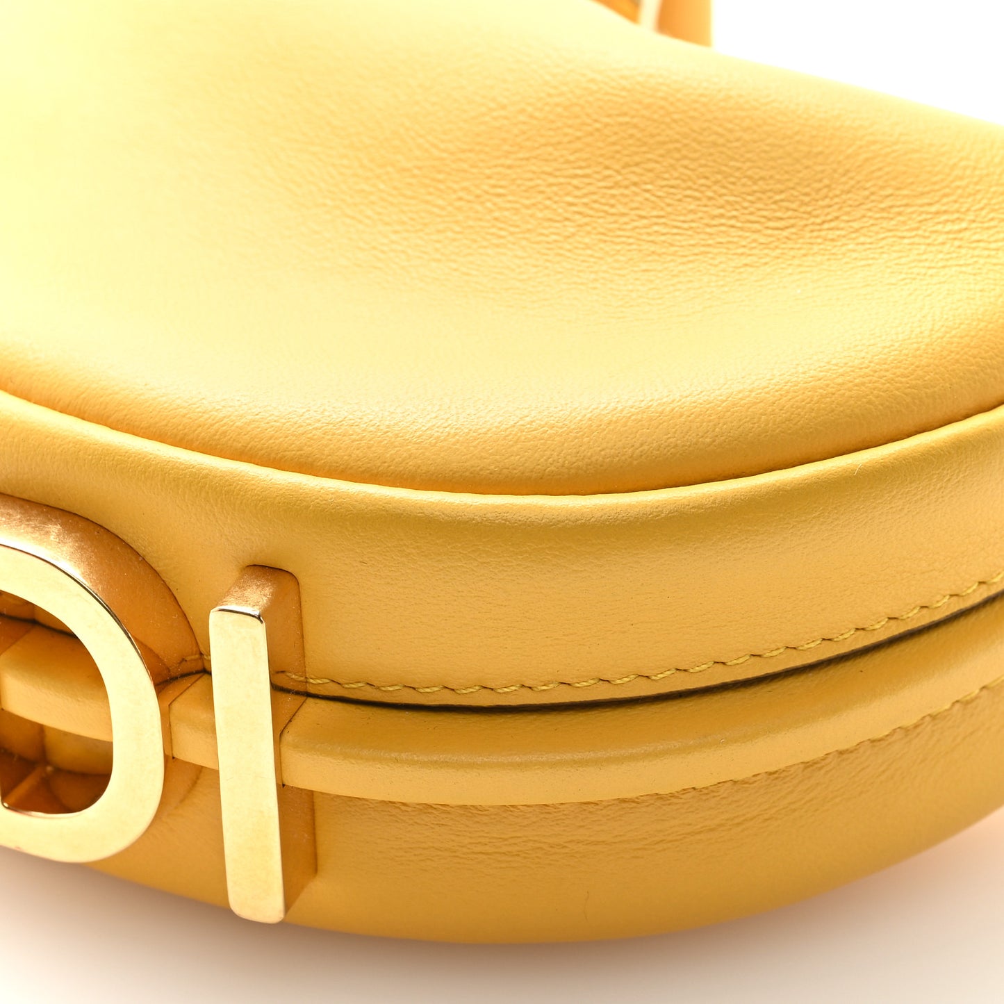 Vitello Grace New Matte Nano Fendigraphy Hobo Charm Mimosa