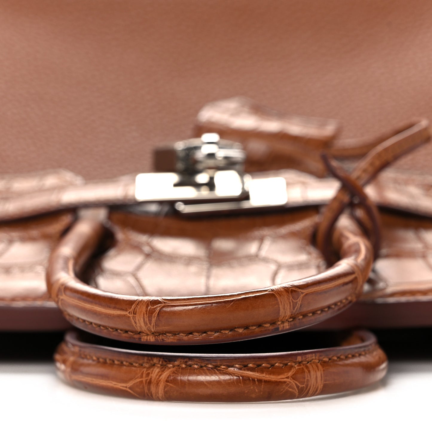 Togo Matte Alligator Birkin Touch 25 Gold