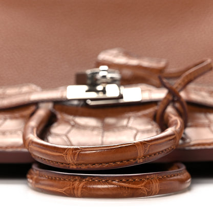 Hermes Togo Matte Alligator Birkin Touch 25 Gold 14 of 35