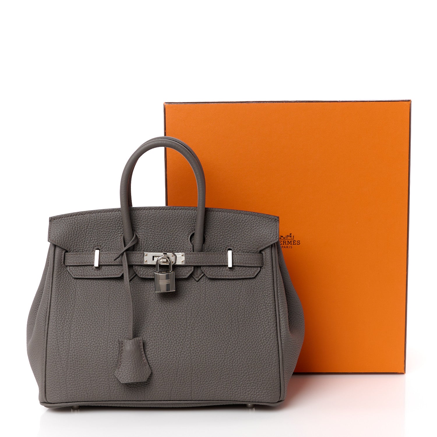 Hermes Togo Birkin 25 Etain 12 of 12