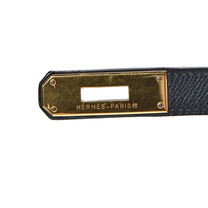 Hermes Courchevel Retourne Kelly 28 Bleu Marine 29 of 48