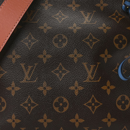 Louis Vuitton Monogram Beaubourg Hobo Mini Bordeaux Red Peach Safran Blue Jean Blue 8 of 15