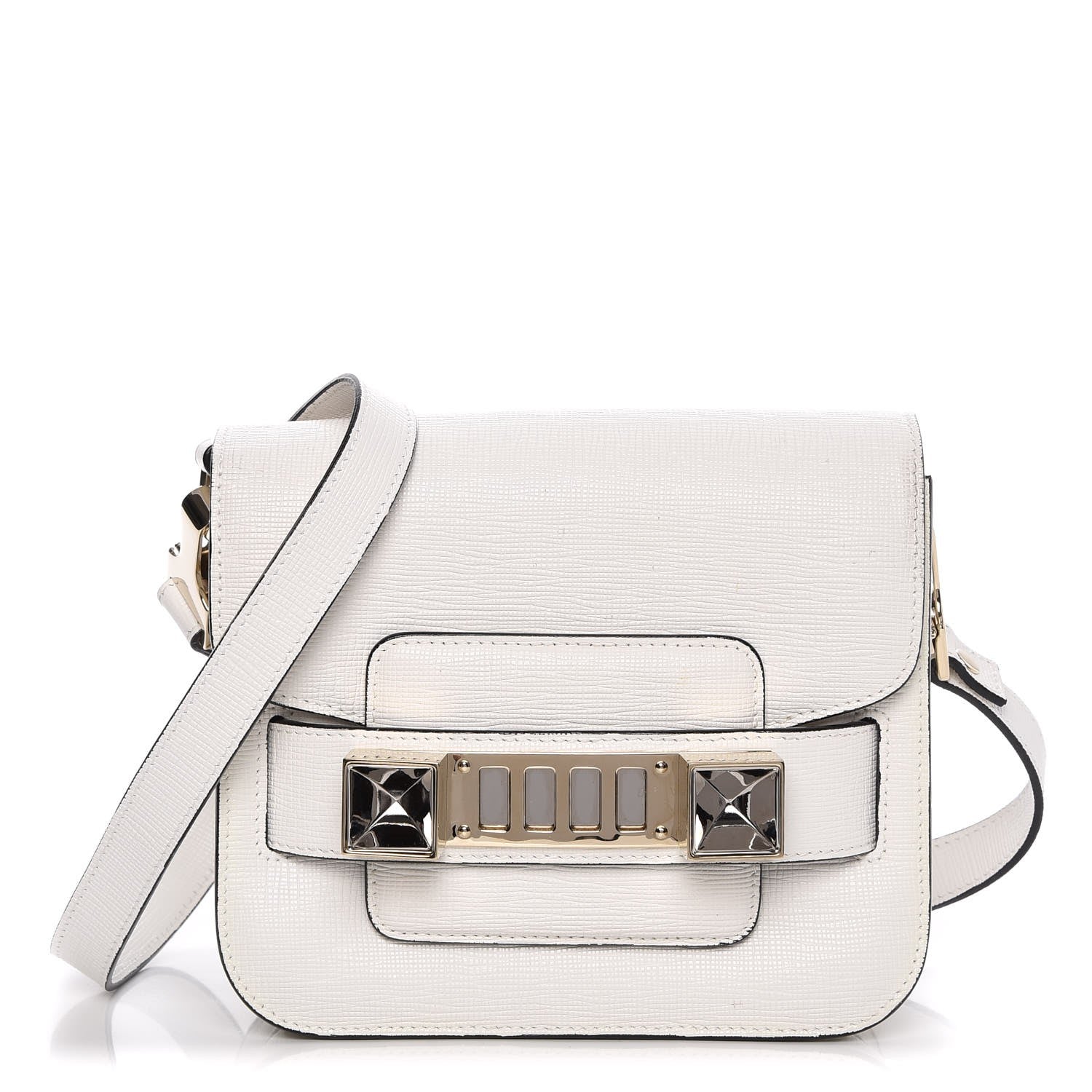 Proenza Schouler Linosa Calfskin Tiny PS11 Classic Shoulder Bag White 1 of 12