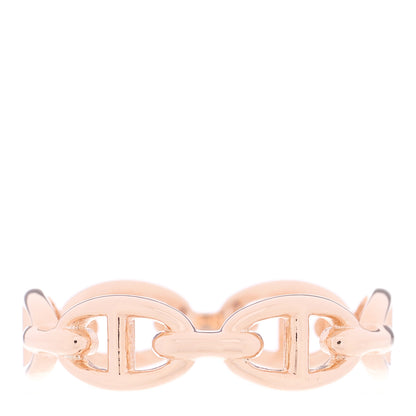 Hermes 18K Rose Gold PM Chaine d'Ancre Enchainee Ring 58 8.25 3 of 7