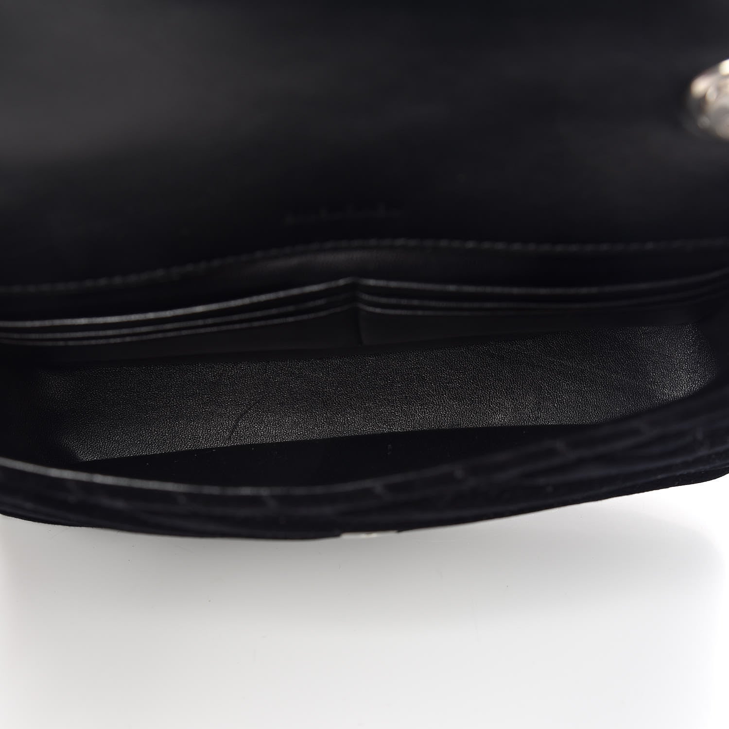 Balenciaga Velvet Logo Matelasse BB Chain Wallet Black 7 of 10