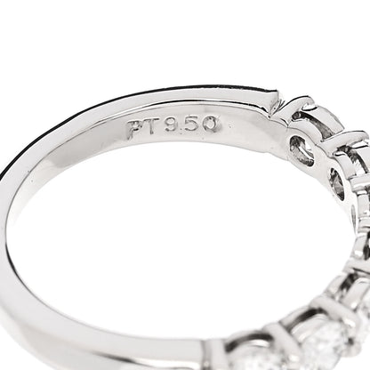 Tiffany Platinum Diamond 3mm Embrace Half Circle Band Ring 45 3.25 5 of 6