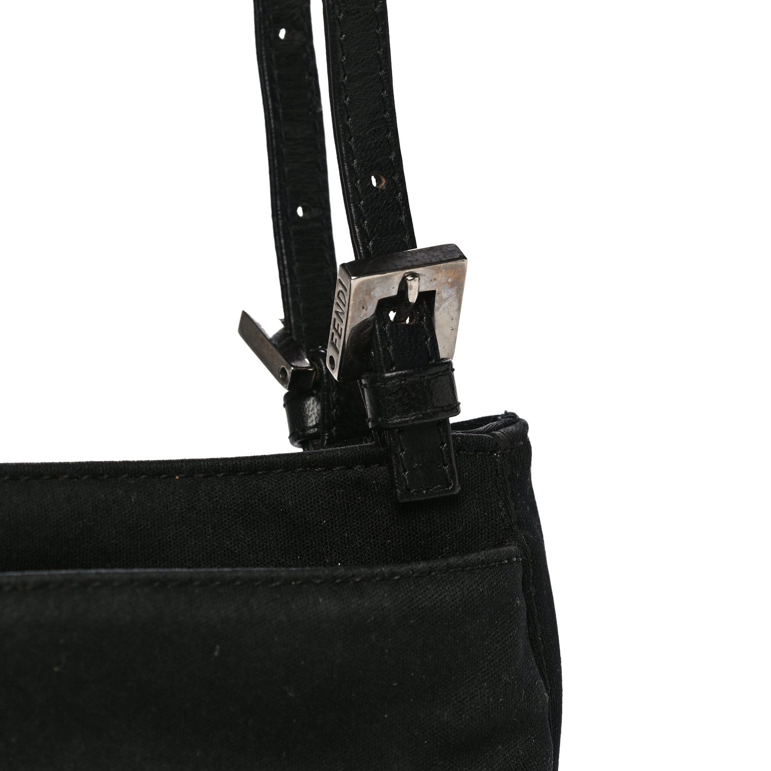 Fendi Neoprene Shoulder Bag Black 12 of 15