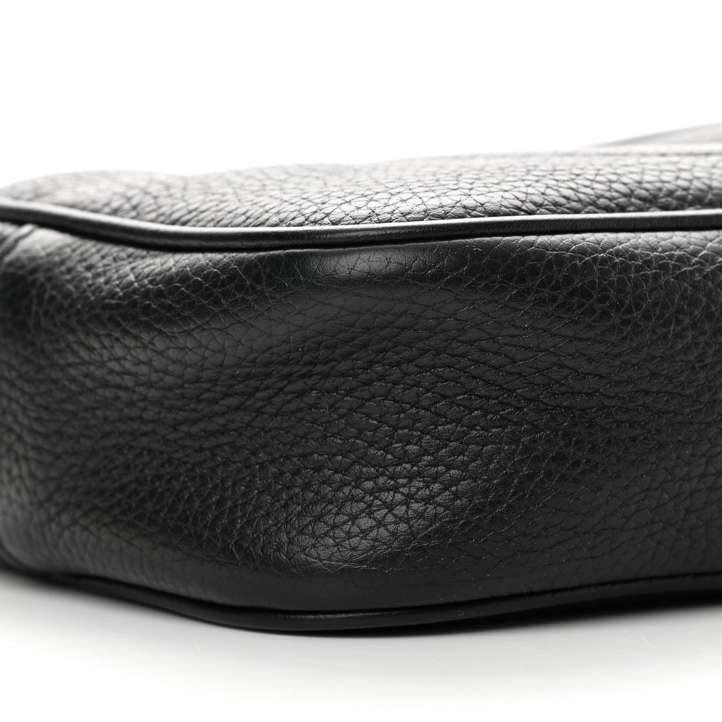 Pebbled Calfskin Mini Soho Disco Bag Black