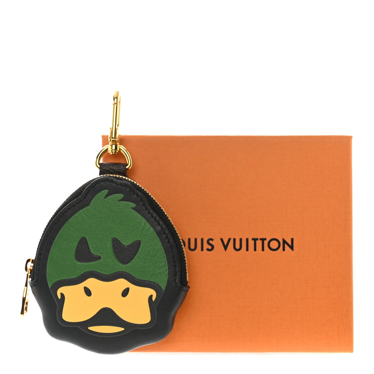 X NIGO Monogram Duck Coin Card Holder Black