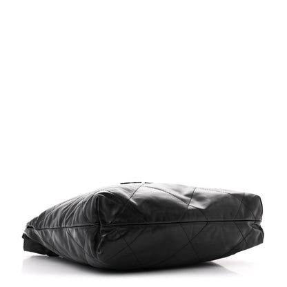 Chanel Shiny Calfskin Quilted Small Chanel 22 So Black 5 of 13