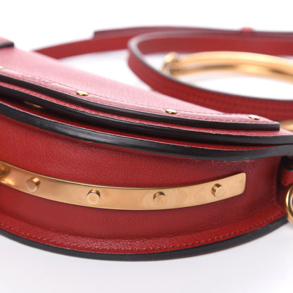 Chloe Calfskin Small Nile Bracelet Minaudiere Bag Dahlia Red 9 of 9