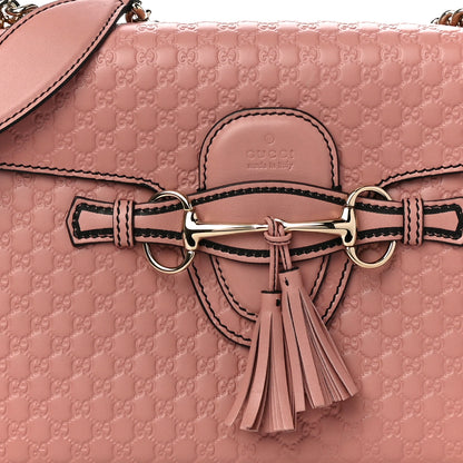 Gucci Microguccissima Medium Emily Chain Shoulder Bag Soft Pink 8 of 14