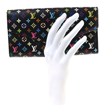 Louis Vuitton Monogram Multicolor Sarah Wallet NM Black Grenade 2 of 7