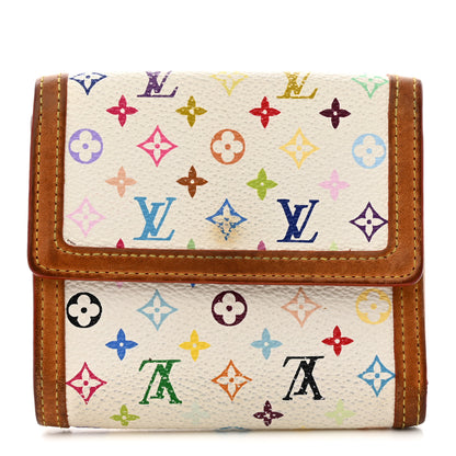 Louis Vuitton Monogram Multicolor Porte-Monnaie Billets Wallet White 1 of 11