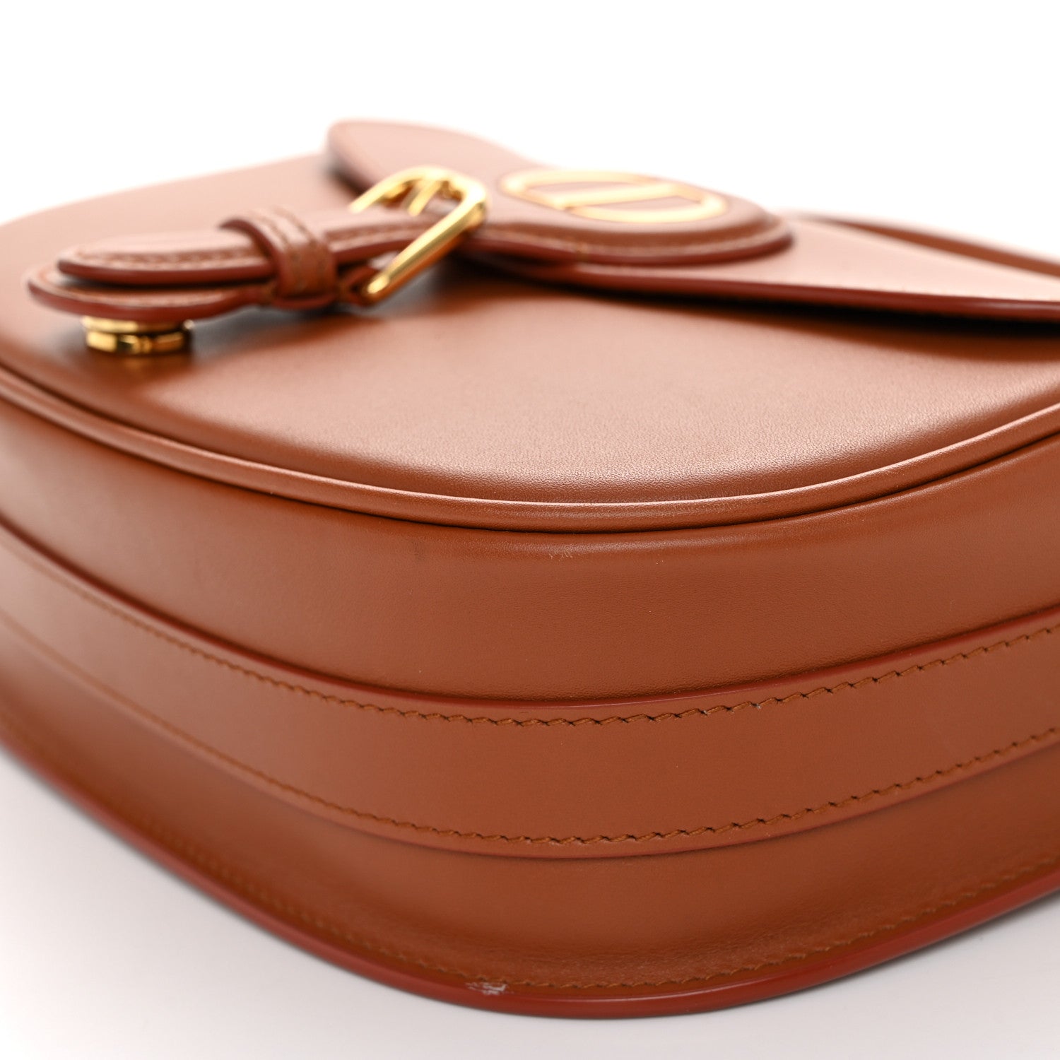 Christian Dior Box Calfskin Medium Bobby Flap Dark Tan 9 of 10