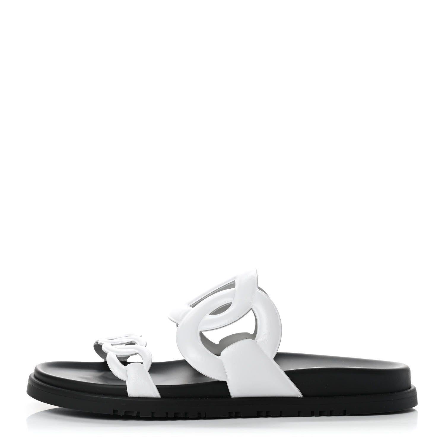 Hermes Nappa Extra Sandals 39 White 1 of 8