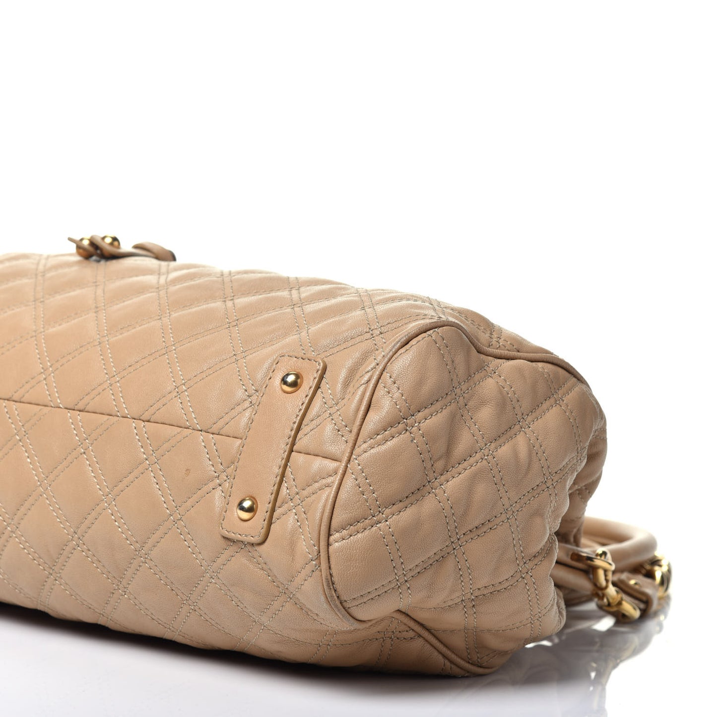 Calfskin Quilted Stam Beige