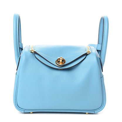 Hermes Swift Mini Lindy 20 Bleu Du Nord 1 of 9