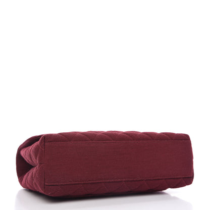 Chanel Jersey Quilted Medium Kelly Flap Burgundy 4 of 10